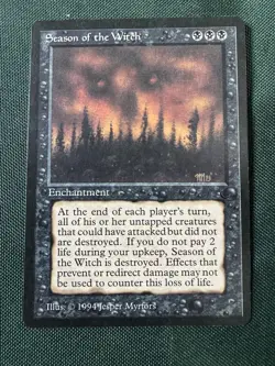 Magic The Gathering MTG - Season of the Witch (1994) - The Dark - Near Mint - Image 1