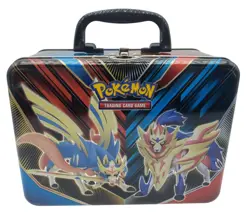 Pokemon EMPTY Collectors Chest Tin Metal Lunch Box Zacian Zamazenta Sword Shield - Image 1