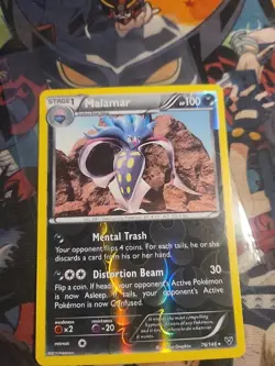 Pokemon Malamar 76/146 Reverse Holo Rare XY Base Set Lightly Played - Image 3