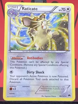 Raticate 88/122 Breakpoint Regular Rare Pokemon TCG 2016 VLP - Image 3