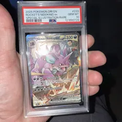 PSA 10 Destined Rivals Team Rockets Nidoking Ex SIR 233/182 Pokemon 2025 - Image 3