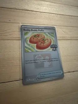 Pokemon Buddy Buddy Poffin 144/162 Temporal Forces NAIC 2025 North America Promo - Image 1