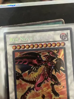 YUGIOH TCG RED NOVA DRAGON CT07-EN005 SECRET LIMITED EDITION LP - Image 2