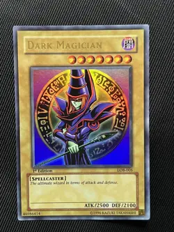 Dark Magician LOB-005 1st Edition Ultra Rare KONAMI Asia English Yugioh - Image 1