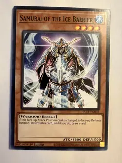 Samurai of the Ice Barrier - HAC1-EN038 Yugioh Hidden Arsenal - 1st Edition NM - Image 1