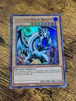 Yugioh Blue-Eyes White Dragon LDS2-EN001 1st Edition Ultra Rare NM - Image 1