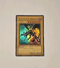 Yugioh Red-Eyes Black Dragon SDJ-001 1st Edition Ultra Rare HP - Image 1