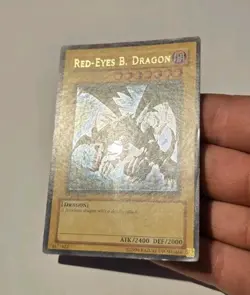 Yugioh Red-Eyes Black Dragon SDJ-001 1st Edition Ultra Rare HP - Image 4