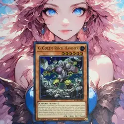 Yugioh - G Golem Rock Hammer - BLCR-EN040 - Ultra Rare - 1st Ed - Near Mint - Image 1