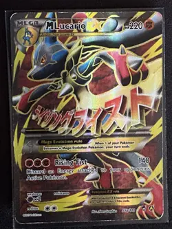 Pokemon M Lucario EX Alternate Art Promos Card 55a/111 Moderately Played - Image 1