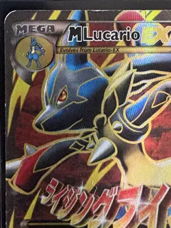 Pokemon M Lucario EX Alternate Art Promos Card 55a/111 Moderately Played - Image 3
