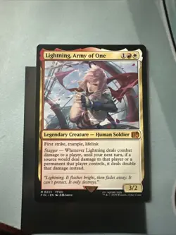 Magic MTG Final Fantasy Lightning Army of One Mythic Card Fin 0233 - Image 1