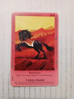 Bella Sara TCG Bukefalos 5/55 2007 Ancient Lights Regular Horse Trading Card - Image 1