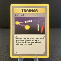 Item Finder 74/102 Base Set Rare Non-Holo Vintage Pokemon TCG Card - Image 1
