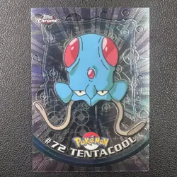 Pokemon Card Tentacool #72 Topps Chrome TV Animation Edition - Image 1