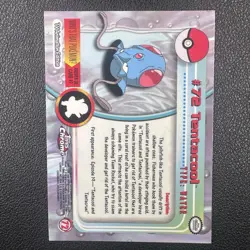 Pokemon Card Tentacool #72 Topps Chrome TV Animation Edition - Image 2