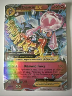 💥 MEGA Pokemon M DIANCIE EX Card BLACK STAR PROMO Set XY44 Ultra Rare HOLO - Image 1