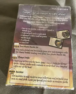 Harry Potter Trading Card CHAMBER OF SECRETS Two Player Starter Set NEW SEALED - Image 2