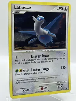 Latios 4/17 Pop Series 7 Holo Rare Promo 2008 Vintage Pokemon TCG Card - Image 2