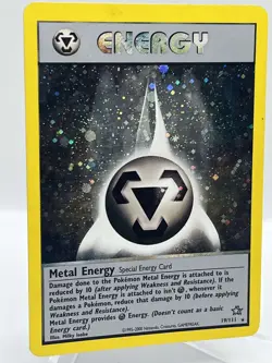 Metal Energy 19/111 Neo Genesis Holo Rare WotC Vintage Pokemon TCG Card - Image 2
