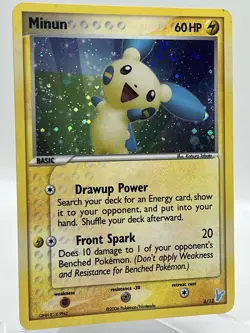 Minun 6/12 EX Trainer Deck Kit Holo 2006 Vintage Pokemon TCG Card - Image 2