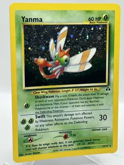 Yanma 17/75 Neo Discovery Holo Rare WotC 2001 Vintage Pokemon TCG Card - Image 2