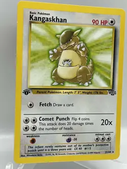 Kangaskhan 21/64 Jungle 1st Ed Non Holo Rare WotC 1999 Vintage Pokemon TCG Card - Image 2