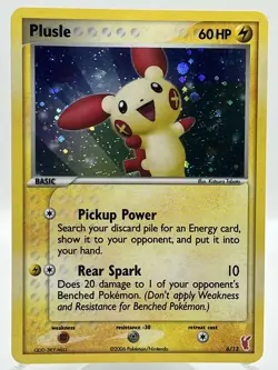 Plusle 6/12 EX Trainer Deck Kit Holo 2006 Vintage Pokemon TCG Card - Image 1