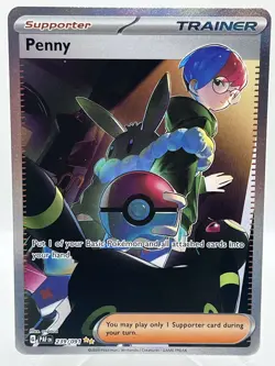 Penny 239/091 S&V Paldean Fates SIR Special Illustration Rare Pokemon TCG Card - Image 1