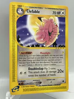 Clefable 41/165 Expedition Base Set Non Holo Rare Vintage Pokemon TCG Card - Image 2