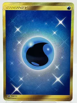 Water Energy 124/111 S&M Burning Shadows Secret Rare Pokemon TCG Card NM/M - Image 1