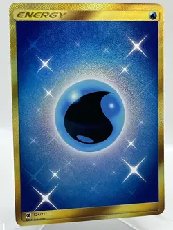 Water Energy 124/111 S&M Burning Shadows Secret Rare Pokemon TCG Card NM/M - Image 2