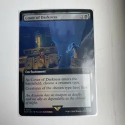Magic the Gathering Foil Cover of Darkness Extended Art Assassin's Creed MTG - Image 1