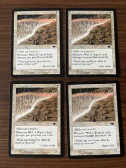 4x Wall of Hope (#24) Lightly Played Magic:the Gathering MTG Legions - Image 1