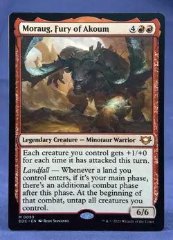 Moraug, Fury of Akoum - MTG - Commander: Edge of Eternities - Excellent NM - Image 1