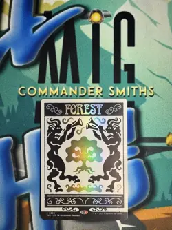 FOREST ✨ Borderless FOIL ✨ MTG NM Alien Aurora Chaos Vault Secret Lair (0892) - Image 1