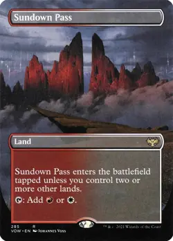 Sundown Pass | MTG Innistrad: Crimson Vow (Borderless) #285 | M/NM - Image 1