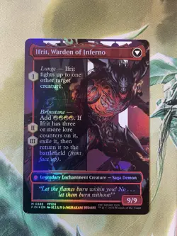 MTG Final Fantasy Clive, Ifrit's Dominant Borderless Foil Card #0385 NM - Image 2