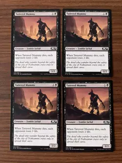 4x Tattered Mummy (#295) Mint/NM Magic:the Gathering MTG Core Set 2019 - Image 1