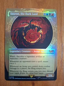 Sauron the Dark Lord LTR 329 Foil Mythic Showcase LOTR Tales Middle Earth NM MTG - Image 1