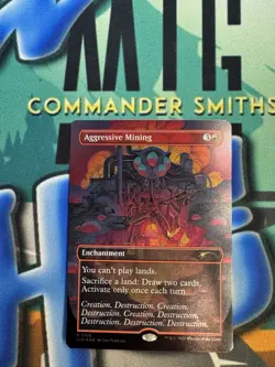Aggressive Mining 🔥 Borderless NonFOIL 🔥 MTG NM Secret Lair (2108) - Image 1