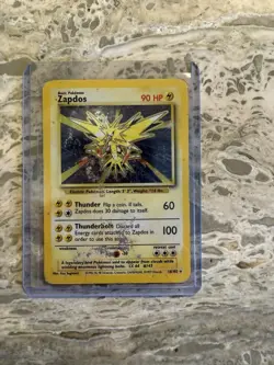 1999 Pokemon Base Set Zapdos Holo Rare 16/102 - Image 1