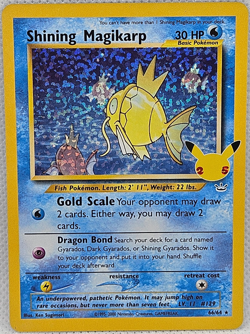 Pokemon Celebrations 25th Anniversary Shining Magikarp 66/64 Holo Near Mint - Image 1