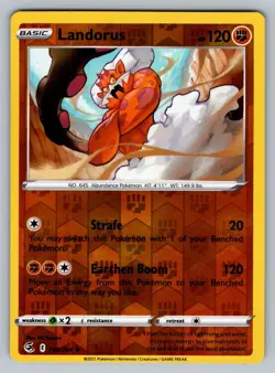 Landorus Reverse Holo Rare - 148/264 - Fusion Strike Pokemon 2021 - Image 1