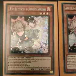 2x YUGIOH Secret Rare Ash Blossom & Joyous Spring MP22-EN257 1st Edition MINT - Image 2