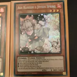 2x YUGIOH Secret Rare Ash Blossom & Joyous Spring MP22-EN257 1st Edition MINT - Image 3