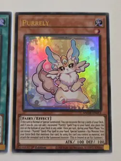 Purrely AMDE-EN013 + Purrely Pretty Memory AMDE-EN022 Ultra Rare Yugioh Set Mint - Image 2