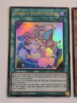 Purrely AMDE-EN013 + Purrely Pretty Memory AMDE-EN022 Ultra Rare Yugioh Set Mint - Image 3