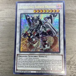 * BORRELOAD SAVAGE DRAGON * MP20-EN017 1ST EDITION PRISMATIC SECRET RARE YUGIOH! - Image 1