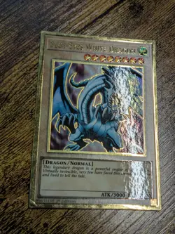 Yugioh Blue-Eyes White Dragon MGED-EN001 Gold Rare 1st Ed NM - Image 3